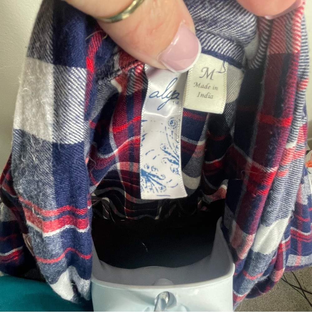 Anthropologie Alya Plaid Fringe Top Cardigan - Picture 2 of 3
